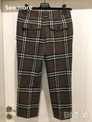 BURBERRY дамски панталон от финна вълна XS/S, снимка 2 - Панталони - 53937093