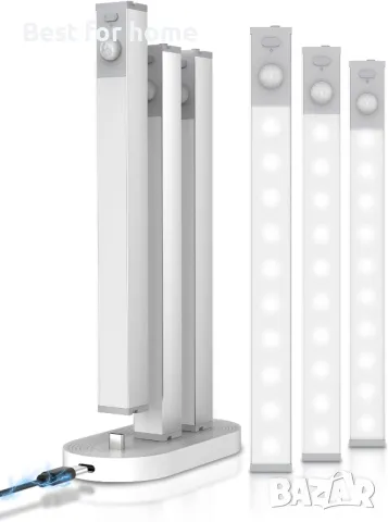 6 броя LED светлини за шкафове със сензор за движение Goodea