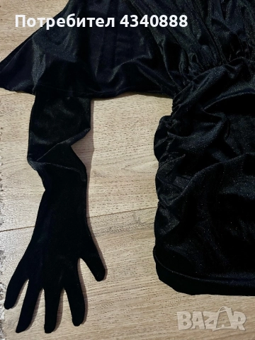 Дамска кадифена рокля, снимка 3 - Рокли - 52860509