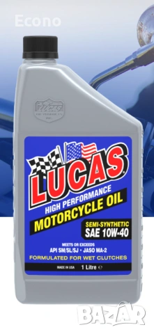 Висококачествено мотоциклетно масло 10W40 на Лукас Ойл