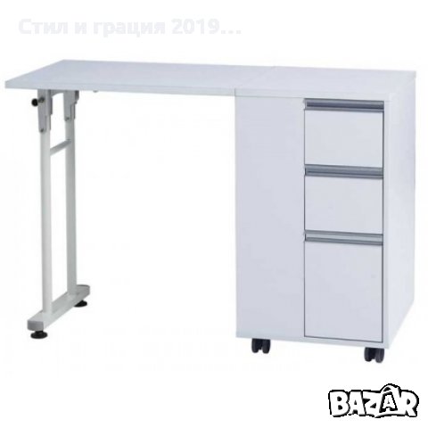 Маса за маникюр Plex 115 х 39 х 76 см - сгъваема