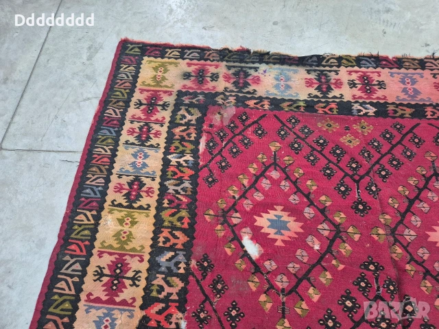 Стар Чипровски килим, снимка 5 - Антикварни и старинни предмети - 52838629