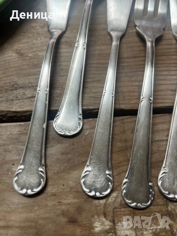 Елегантни прибори за рибка🥰 Посребрение 60 микрона 6 вилици+6 ножа , снимка 5 - Прибори за хранене, готвене и сервиране - 53346116