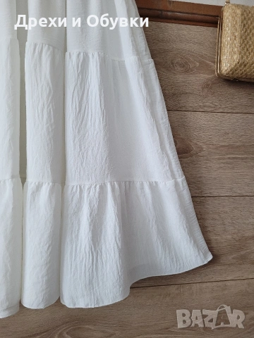 Бяла лятна рокля , снимка 2 - Рокли - 54157972