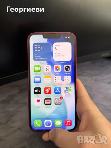 iPhone 13 128GB Червен с нова Оригинална батерия 