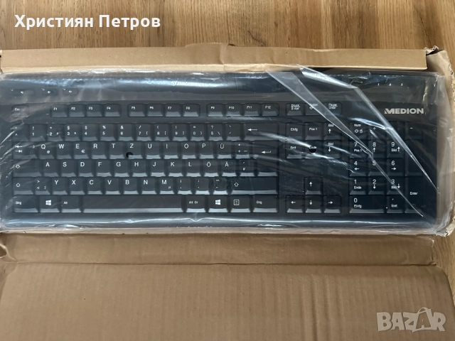 ЧИСТО НОВА !!! Клавиатура с USB кабел MEDION KU-0837 - Мултимедиина - Черна, снимка 3 - Клавиатури и мишки - 52296610