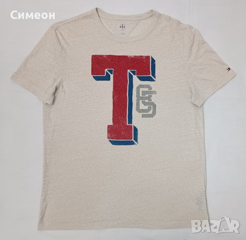 Tommy Hilfiger оригинална тениска L памучна фланелка, снимка 1 - Тениски - 40697973
