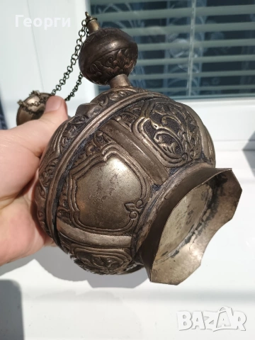 Бронзов съд за вода,19ти век,Суматра, снимка 3 - Антикварни и старинни предмети - 53970245