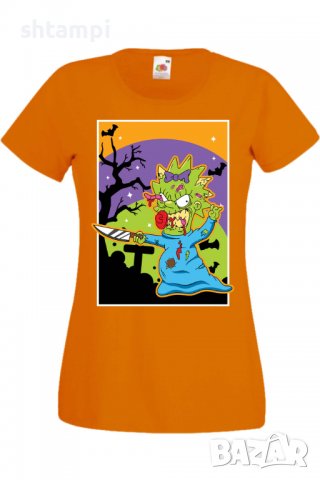 Дамска тениска The Simpsons Maggie Simpson 01,Halloween,Хелоуин,Празник,Забавление,Изненада,Обичаи,, снимка 8 - Тениски - 38154344
