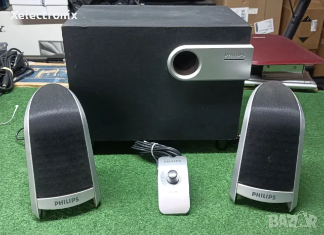 Стерео система Philips SPA2300 2.1, снимка 3 - Аудиосистеми - 49528539