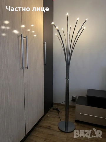 Лампион/подова лампа хром, снимка 3 - Лампиони - 51626127