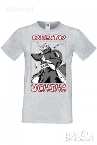 Мъжка тениска Naruto Obito Uchiha,Анимация,игра,Празник,Повод,, снимка 5 - Тениски - 38120778