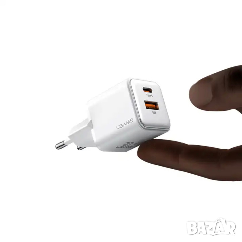 Бързо зарядно USAMS US-CC189 PD30W, снимка 3 - Оригинални зарядни - 44514326