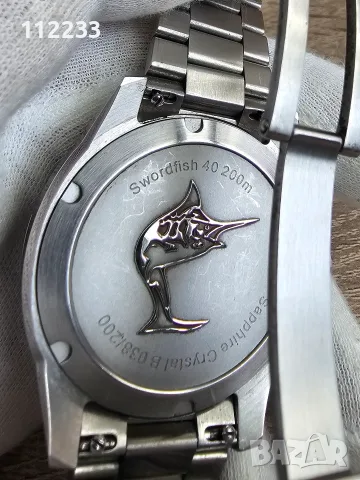 Zelos Swordfish 40mm SS 'Crimson Red', снимка 4 - Мъжки - 55742347