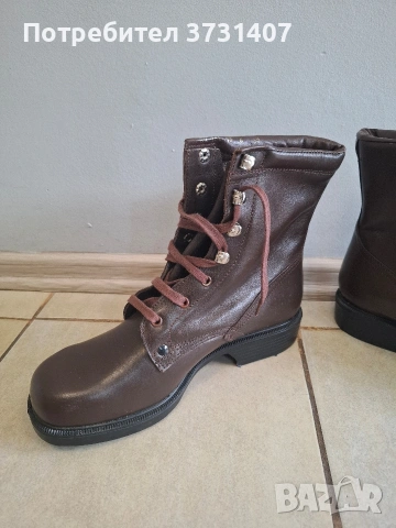 Нови офицерски кожени кубини от Соца 43, снимка 5 - Мъжки ботуши - 53932015