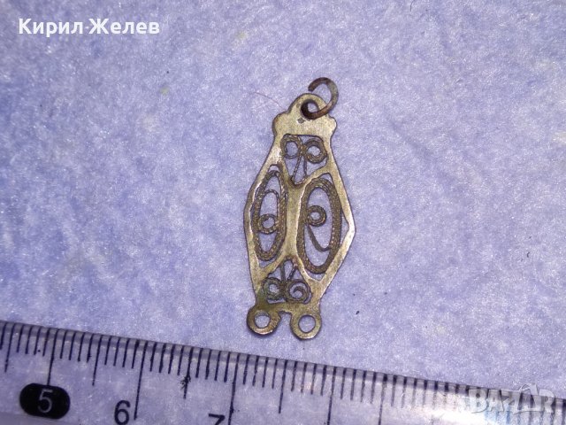 СТАРИНЕН СРЕБЪРЕН ФИЛИГРАНЕН ЕЛЕМЕНТ от СРЕБЪРНА РЕТРО ГРИВНА РЪЧНА МАЙСТОРСКА ИЗРАБОТКА 19век 27317, снимка 4 - Антикварни и старинни предмети - 39230655