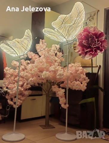 Светещи пеперуди , снимка 5 - Декорация за дома - 52681811