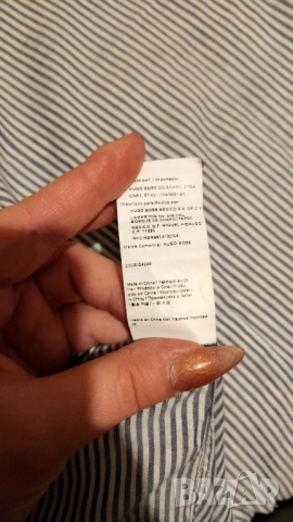 Риза на райе BOSS Orange (Hugo Boss), снимка 8 - Ризи - 52828617