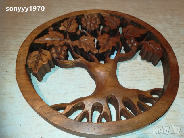 Дървото на живота - стенно пано дърворезба 0311201847, снимка 3 - Колекции - 30662682