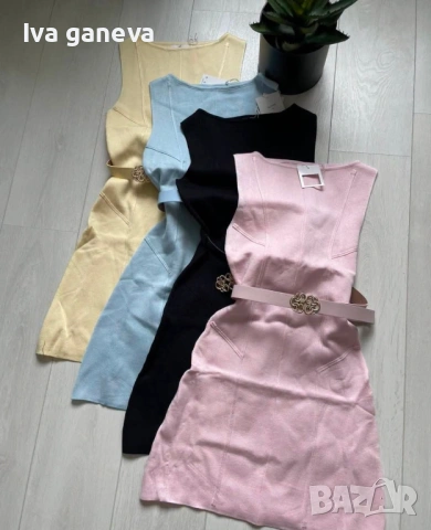 Рокля финно плетиво , снимка 2 - Рокли - 54255087