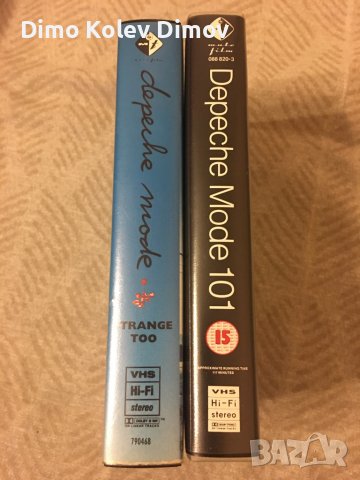 Depeche Mode VHS HiFi Stereo Видео Касети Оригинали, снимка 3 - Други музикални жанрове - 40219097