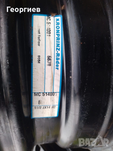 железни джанти за смарт 14 цола, снимка 2 - Гуми и джанти - 48274797