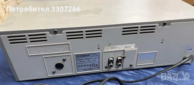 Fisher CR-115 касетен дек , снимка 4 - Ресийвъри, усилватели, смесителни пултове - 49091756