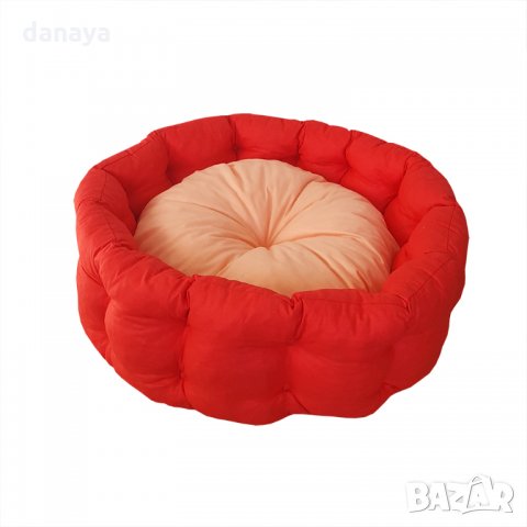 1916 Кръгло легло с възглавничка за малко куче Ф53см, снимка 7 - За кучета - 35012767