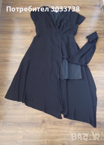 Prologue Миди асиметрична рокля с къси ръкави L/XL, снимка 4 - Рокли - 42815301