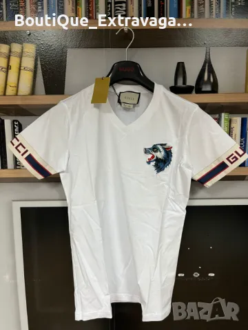 Мъжка тениска Gucci Warewolf White !!!