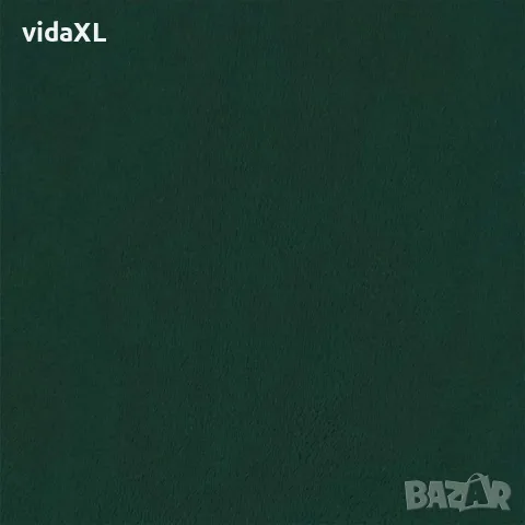 vidaXL Пейка с облегалка, тъмнозелена, 119,5x64,5x75 см, кадифе, снимка 8 - Дивани и мека мебел - 56147408