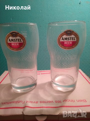 Чаши за бира Амстел / Amstel, снимка 3 - Чаши - 39098143