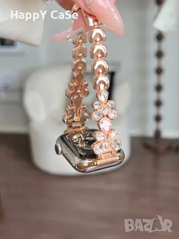 DIAMOND BUTTERFLY Каишка верижка за Huawei Watch/Samsung/Apple iWatch/Xiaomi/Garmin/Amazfit, снимка 3 - Каишки за часовници - 49236504