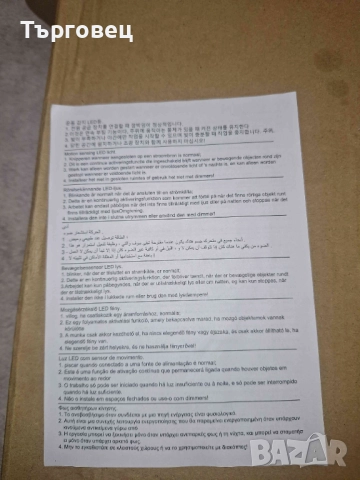  НОВ LED плафон с датик за движение и осветеност на 220 волта , снимка 12 - Лед осветление - 51530257