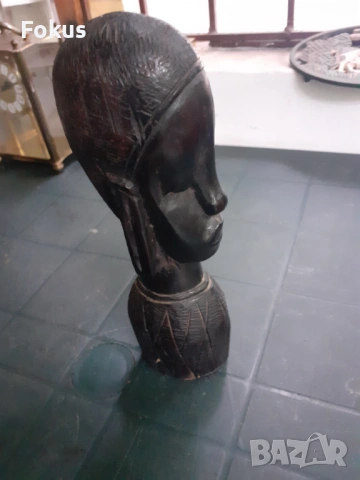 Дърворезба абанос статуетка фигура дърво Африка, снимка 2 - Антикварни и старинни предмети - 53279326