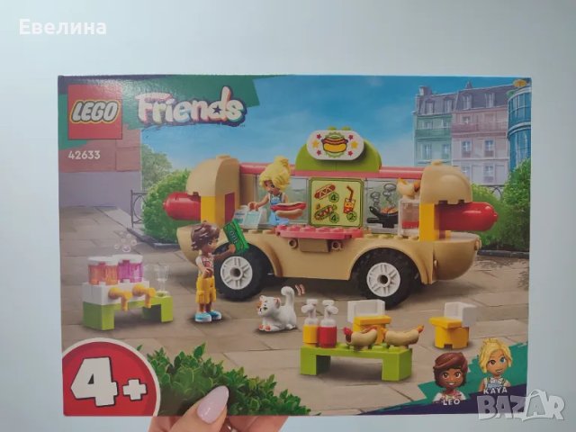 Конструктор Лего LEGO Friends - Камион за хот-дог 42633, снимка 2 - Конструктори - 47790480