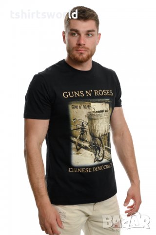Нова мъжка тениска с дигитален печат на музикалната група GUNS'N ROSES - Chinese Democracy с гръб, снимка 7 - Тениски - 37699592