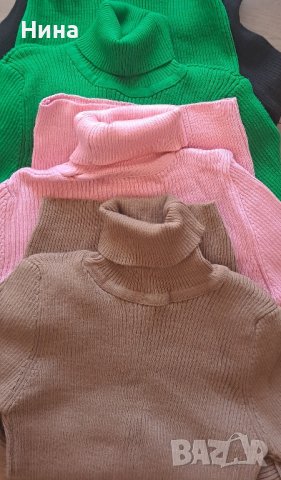  ЛОТ Блузки поло яка, снимка 1 - Блузи с дълъг ръкав и пуловери - 44506744