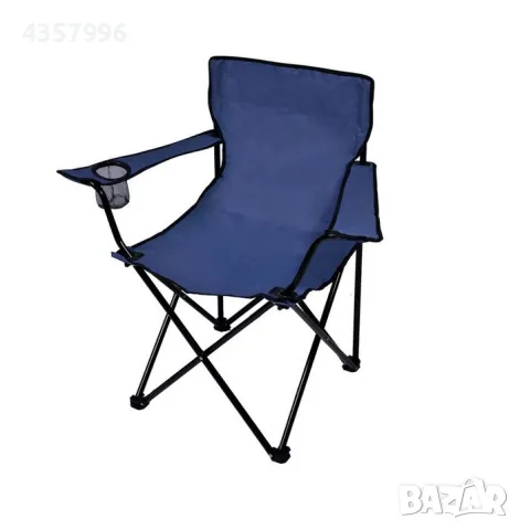 Стол за къмпинг, Сгъваем, С калъф, Тъмносин 