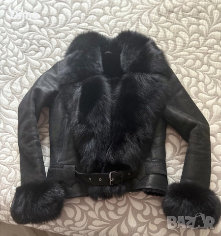 Кожух/ естествен косъм, снимка 4 - Якета - 52550058
