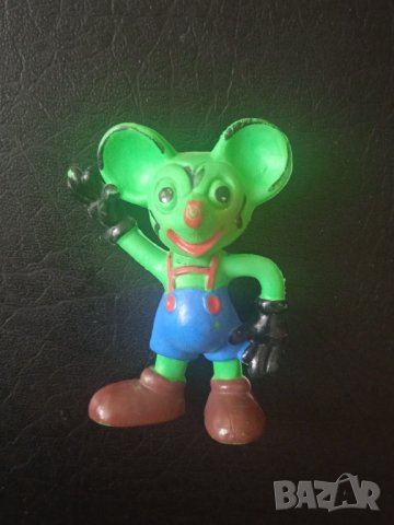 Стара колекционерска гумена фигурка Мики Маус / Mickey Mouse 