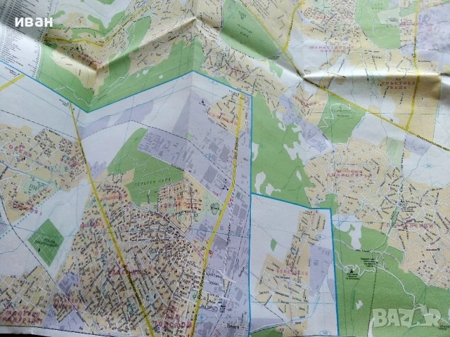 Карта на София - 1:20 000 / София регион - 1 : 160 000 - 2005г., снимка 5 - Енциклопедии, справочници - 50683610