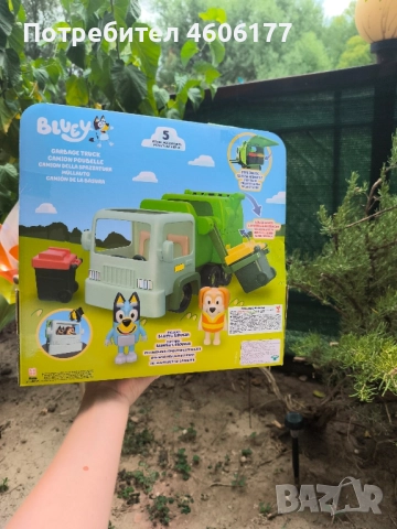 Bluey Блуи камион за боклук с две фигури , снимка 5 - Коли, камиони, мотори, писти - 51888964