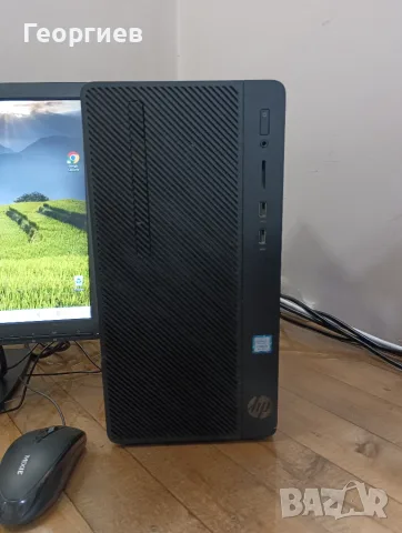 Kомпютър HP 290 G2 I3-8100  + монитор , клавиатура и мишка, снимка 2 - Работни компютри - 56171934