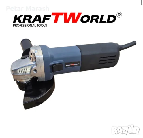 Ъглошлайф KraftWorld 125мм с Плавен Старт и Регулиране на Обороти, снимка 2 - Други инструменти - 50429351