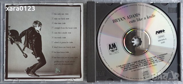 Bryan Adams – Cuts Like A Knife, снимка 3 - CD дискове - 44296878