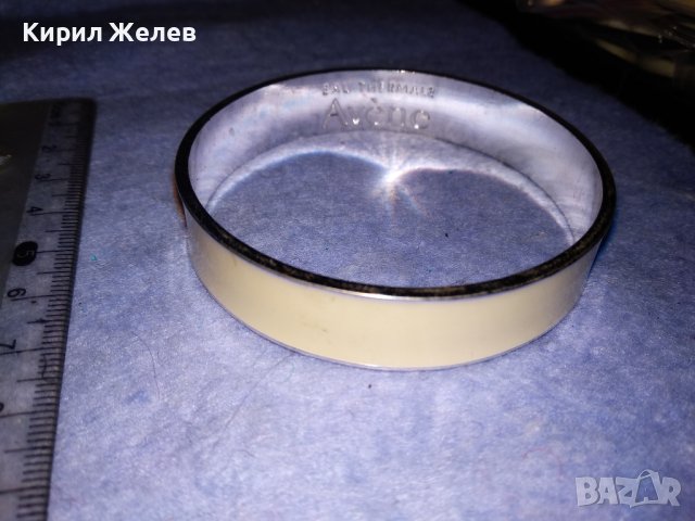 EAU THERMALE Avene МАРКОВА с ПОСРЕБРЯВАНЕ МОДНА ДИЗАЙНЕРСКА АРТ ГРИВНА 38005, снимка 4 - Гривни - 40833121