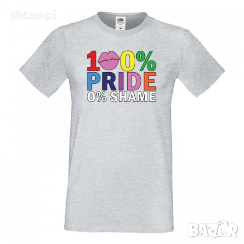 Мъжка тениска 100 percent Pride,Прайд,Празник.Повод,Изненада, снимка 6 - Тениски - 37101999