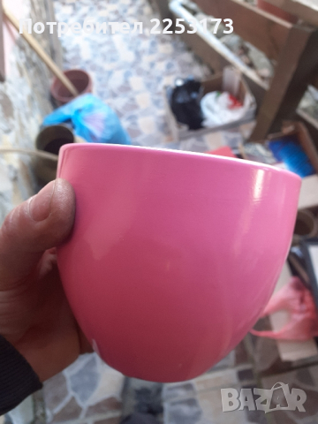 Розова кашпа, снимка 3 - Други - 44934013