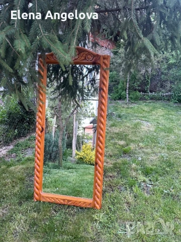 Огледало, дърворезба, снимка 2 - Други - 54335740